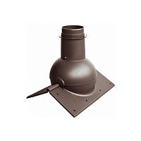 Коньковый элемент для любого вида кровли KROVENT PIPE-CONE RAL 8017 коричневый