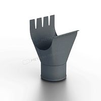 Воронка выпускная D125/100 Foramina Freeze (FRZ_D-01-Grey\Grey-0.6)