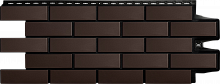 Фасадная панель Grand Line Design Клинкерный Кирпич шоколадный со швом RAL 9005
