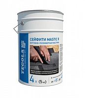 Мастика битумно-полимерная Сейфити Мастика (Mastic R) (банка металл) 4л / нетто 5 кг