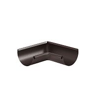 Угол желоба внутренний 90 гр Aquasystem (Аквасистем) 90/125 PU Matt RR 32 темно-коричневый
