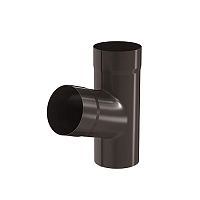 Тройник Aquasystem (Аквасистем) 90/125 PU RR 32 темно-коричневый