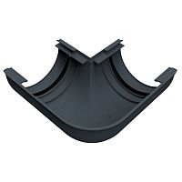 Угол желоба внутренний 90 гр RUPLAST (РУПЛАСТ) Графит RAL 7024