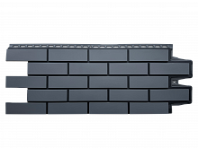 Фасадная панель Grand Line Design Клинкерный Кирпич графит со швом RAL 9005