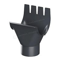 Воронка выпускная МЕТАЛЛ ПРОФИЛЬ Foramina PUR D125/100 Ral 7024