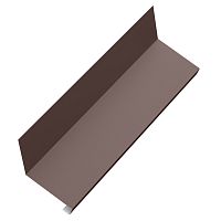 Планка примыкания нижнего к трубе AQUACLICK 150x200x35x30 L=2м SV41.5 сталь PU Matt (Zn275) 0.5 мм (Кашемир) (полиуретан матт) RAL8017