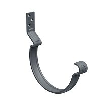 Крюк крепления желоба короткий Aquasystem (Аквасистем) PU Matt RAL 7024 (Темно-серый) 90/125