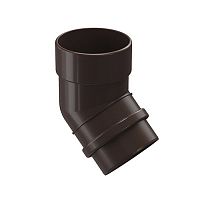 Колено 45гр Docke Люкс 140/100 RAL 8019 шоколад