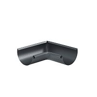 Угол желоба внутренний 90 гр Aquasystem (Аквасистем) PU Matt RAL 7024 (Темно-серый) 90/125