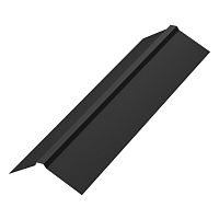 Конек плоский AQUACLICK 160x30x160 L=2м SV41 сталь PU Matt (Zn275) 0.5 мм (Кашемир) (полиуретан матт) RAL9005