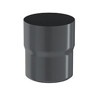 Соединитель трубы Aquasystem (Аквасистем) PU RAL 7024 (Серый) 90/125