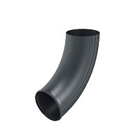 Отвод трубы Aquasystem (Аквасистем) PU Matt RAL 7024 (Темно-серый) 90/125