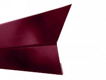 Карнизная планка (капельник) для мягкой кровли Stynergy Corundum50 0,5сталь  RAL 3005 красный