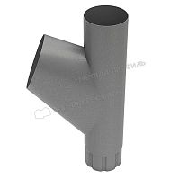 Тройник трубы Foramina Freeze D100 (FRZ_D-01-Grey\Grey-0.5)