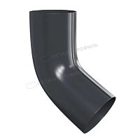 Колено трубы МЕТАЛЛ ПРОФИЛЬ Foramina PUR D100 Ral 7024