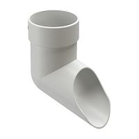 Отвод (наконечник) Docke Люкс 140/100 RAL 9003 пломбир