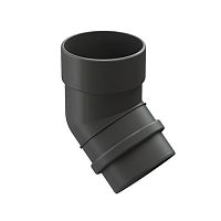 Колено 45гр Docke Люкс 140/100 RAL 7024 графит