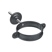 Комплект для крепления трубы Aquasystem (Аквасистем) PU Matt RAL 7024 (Темно-серый) 90/125