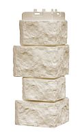 Угол наружный (0,12х0,39) Grand Line Classic Дикий камень (моноцвет) Молочный