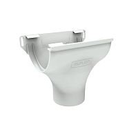 Воронка желоба RUPLAST (РУПЛАСТ) Белый RAL 9003
