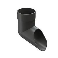 Отвод (наконечник) Docke Люкс 140/100 RAL 8019 шоколад