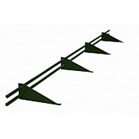Снегозадержатель Русь трубчатый на 4-х опорах 3000 мм 6020