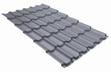 Металлочерепица Grand Line Kvinta Plus Satin 0,5мм сталь RAL 7004