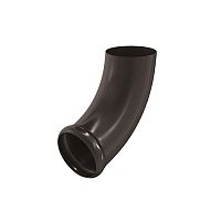 Отвод трубы декорированный Aquasystem (Аквасистем) 90/125 PU RR 32 темно-коричневый