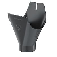 Воронка желоба Aquasystem (Аквасистем) PU RAL 7024 (Серый) 90/125