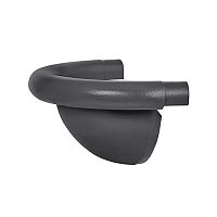 Заглушка полукруглая Aquasystem (Аквасистем) PU RAL 7024 (Серый) 90/125