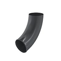 Отвод трубы Aquasystem (Аквасистем) PU RAL 7024 (Серый) 90/125