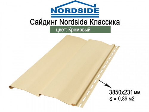 Сайдинг Nordside 3,85 кремовый фото 7